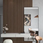 Painel Ripado Autocolante para Parede 101 Placas 45x11 Decorativa Madeira Revestimento Ripa MDF Shiplap WPC Wall Panel - Imagem 6