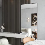 Painel Ripado Autocolante para Parede 101 Placas 45x11 Decorativa Madeira Revestimento Ripa MDF Shiplap WPC Wall Panel - Imagem 3