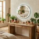 Espelho Redondo com LED para Banheiro e Penteadeira - Imagem 2