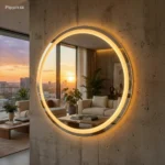 Espelho Redondo com LED para Banheiro e Penteadeira - Imagem 9