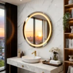 Espelho Redondo com LED para Banheiro e Penteadeira - Imagem 22